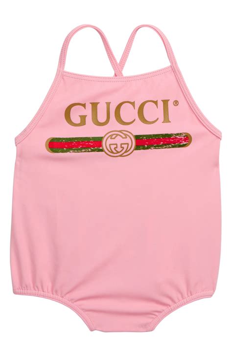 gucci au baby|Gucci infant swimsuit.